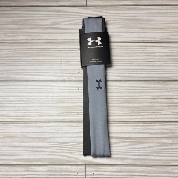 Under Armour  Logo Women’s Sporty Athletic Gray and Black Headband Sz OS - Picture 1 of 5